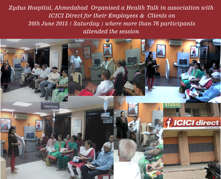 A #healthtalk in association with #ICICIDirect for their employees & #Clients!