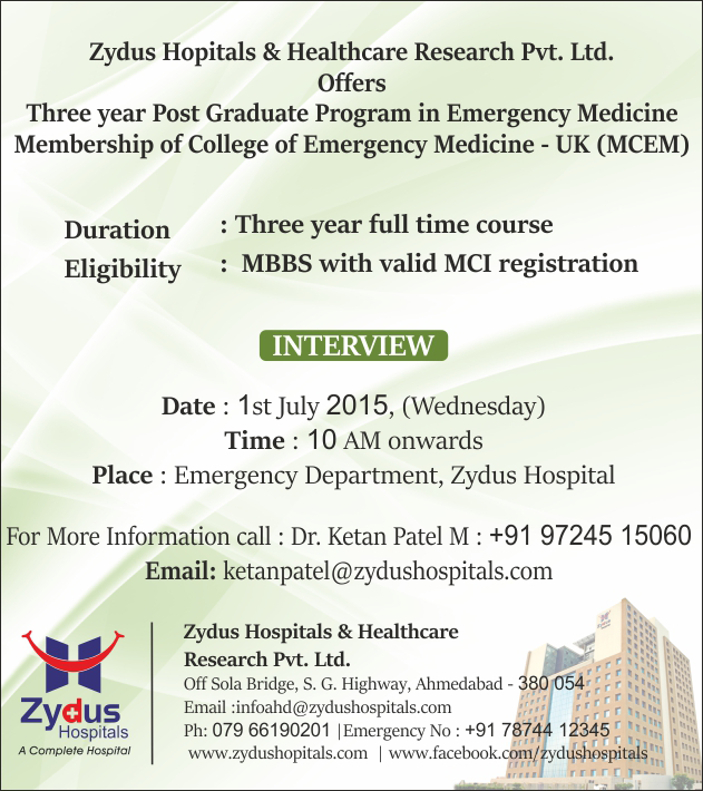 #Careers #ZydusHospitals #Ahmedabad