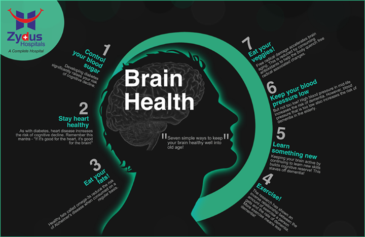 Train your brain. Exercise more. Eat Healthy. Drink more Water.

#WorldBrainDay #GoodHealth #ZydusHospitals