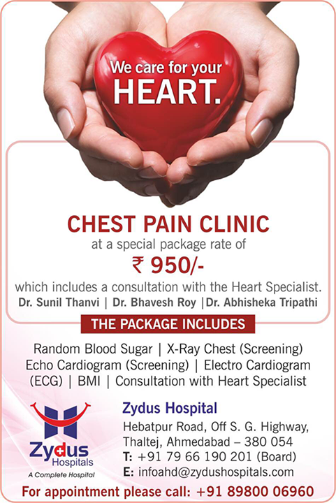 We care for your heart.

#GoodHealth #ZydusHospitals #Ahmedabad