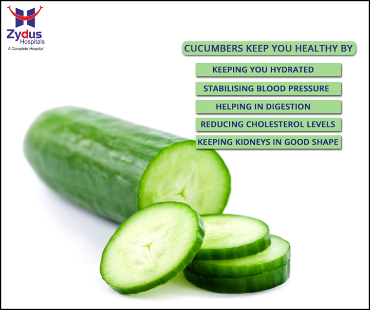 #DidYouKnow 

#Cucumbers contain numerous antioxidants, including the well-known Vitamin C and beta-carotene. They also contain antioxidant flavonoids, such as #Quercetin, #Apigenin, #Luteolin, and kaempferol, 6 which provide additional benefits.

#HealthBenefits #ZydusHospitals #Ahmedabad #GoodHealth