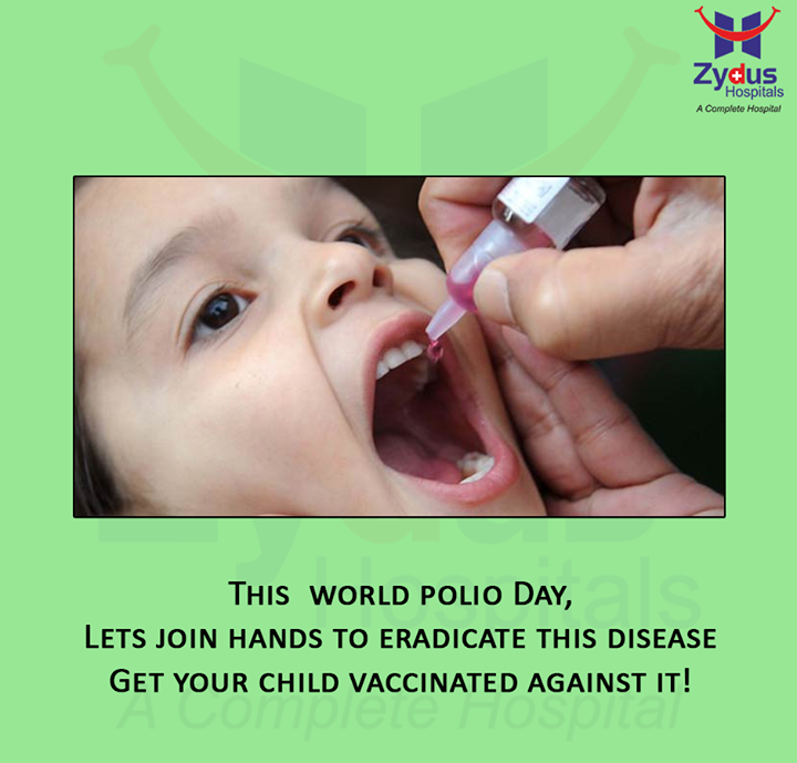 No child should be crippled from Polio, a disease that is completely preventable. 

 #WorldPolioDay #ZydusHospitals #Ahmedabad