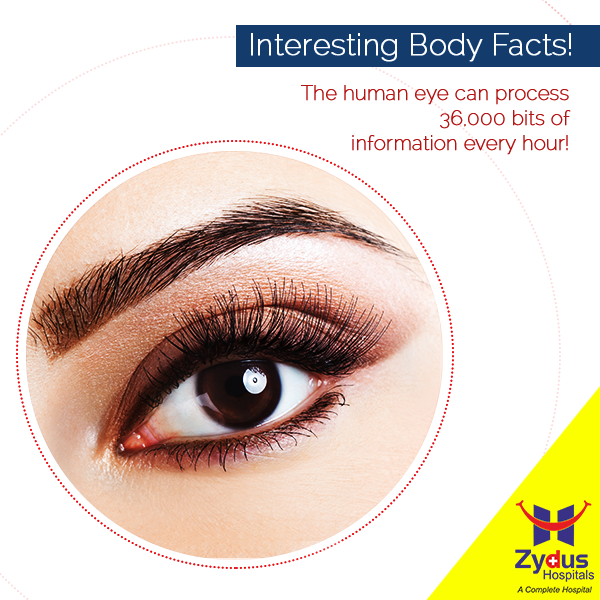 #InterestingBodyFacts: Did you know our eyes were this powerful?

#BodyFacts #DidYouKnow #ZydusHospitals