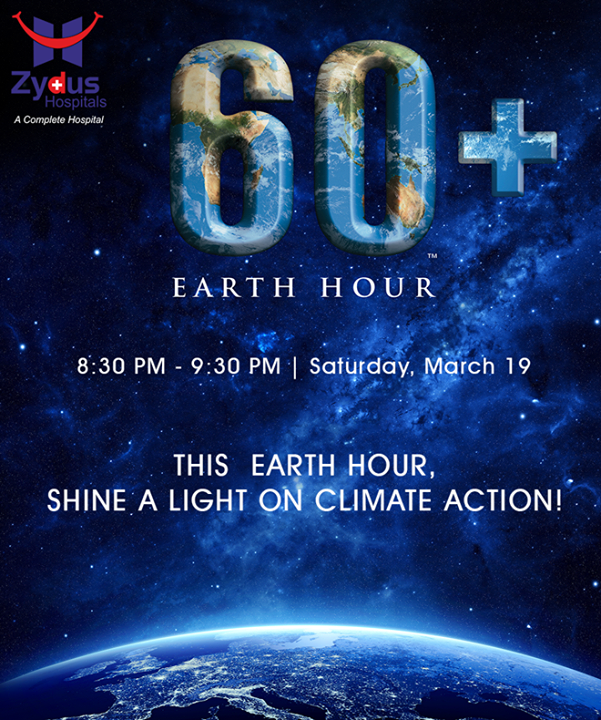 Let's show our care for the planet that is home to us, #switchoff for an hour tonight, at 8:30 pm! 

#EarthHour2016 #ZydusHospitals #Ahmedabad