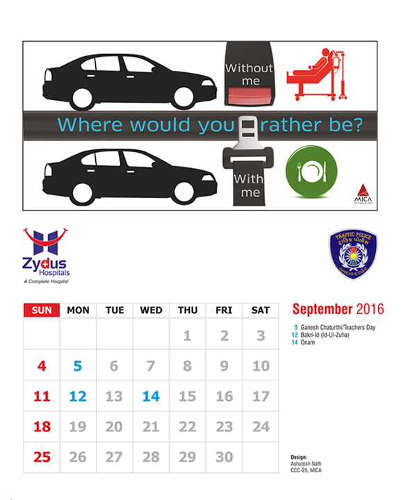 This #September let's be the carriers of #awareness!

#DriveSafe #TrafficAwareness #ZydusHospitals #Ahmedabad