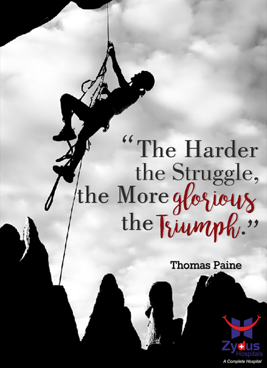 :: The Harder the #Struggle the More Glorious the Triumph ::

#QOTD #MondayQuotes #ZydusCares #ZydusHospitals #Ahmedabad