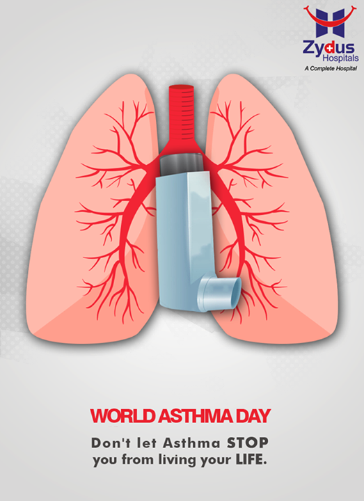 #WorldAsthmaDay. Start taking charge of your #asthma today!

#ZydusCares #ZydusHospitals