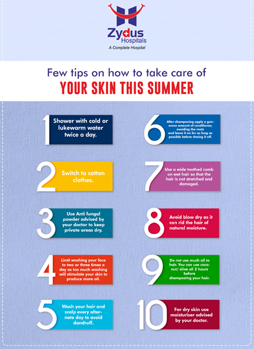 :: Few tips on how to take care of your skin this summer ::

#Summercare #SummerTime #HealthCare #Ahmedabad #Gujarat #ZydusCares #ZydusHospitals