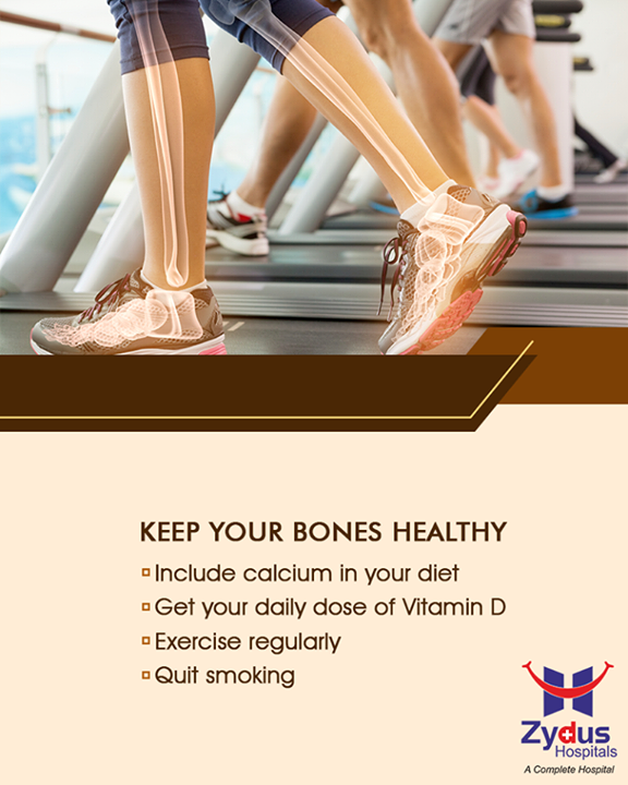 Don’t neglect your bone health. Follow these simple tips to keep your bones healthy.

#StayHealthy #ZydusCare #ZydusHospitals #Ahmedabad #Gujarat
