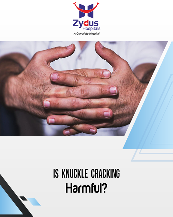 Though it does not lead to Arthritis, this habit can impair your hand function in the long run and cause the formation of nodules. Stop it now!

#ZydusHospitals #ZydusCare #StayHealthy #Ahmedabad