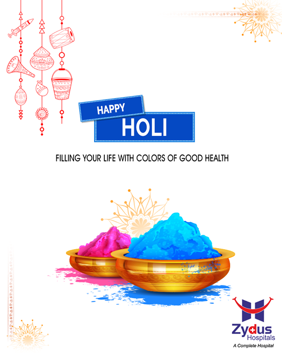 Filling your life with colors of good health.

#HappyHoli #Holihai #HoliFestival #IndianFestivals #Holi2018 #ZydusHospitals #StayHealthy #Ahmedabad #GoodHealth
