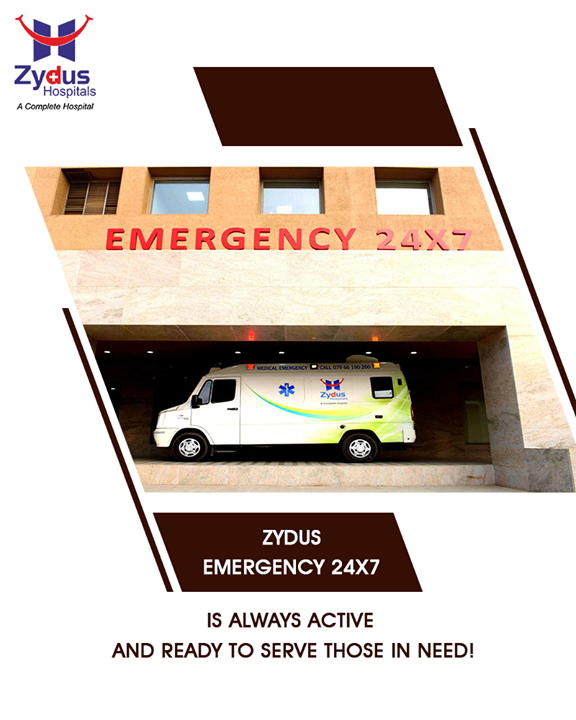 We are ready 24x7 to help each and every patient!

#Emergency24x7 #ZydusHospitals #StayHealthy #Ahmedabad #GoodHealth