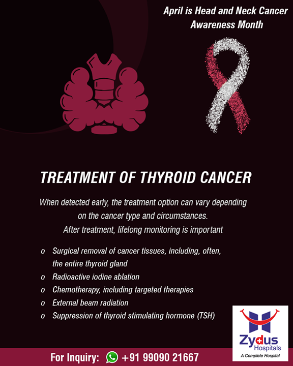 In early stages, experiencing symptoms is not necessary. However, if cancer develops, symptoms are seen. Consult a doctor for the treatment.

#HeadAndNeckCancerAwarenessMonth #HeadAndNeckCancer #ZydusHospitals #StayHealthy #Ahmedabad #GoodHealth