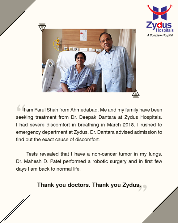 We believe in spreading smiles of Good Health!

#ZydusHospitals #StayHealthy #Ahmedabad #GoodHealth #PatientTestimonials #Testimonials