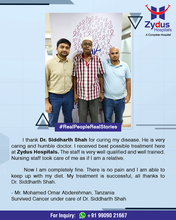 We are happy to spread the smiles of good health at Zydus Hospitals!

#RealPeopleRealStories #ZydusHospitals #StayHealthy #Ahmedabad #GoodHealth