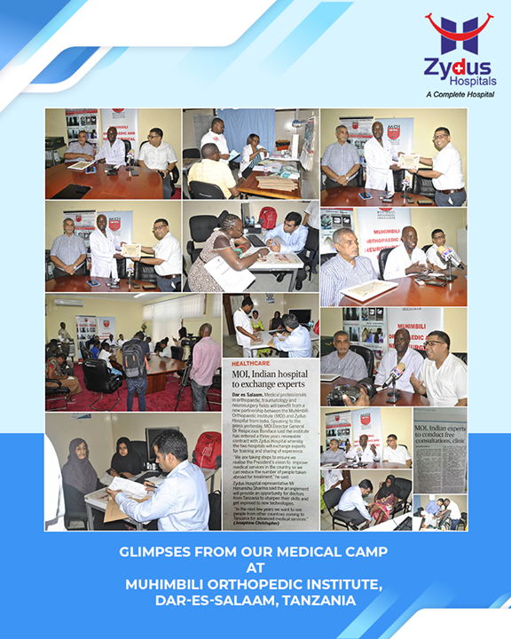 Glimpses from our Medical camp at Muhimbili Orthopedic Institute, Dar-es-Salaam, Tanzania!

#ZydusHospitals #StayHealthy #Ahmedabad #GoodHealth