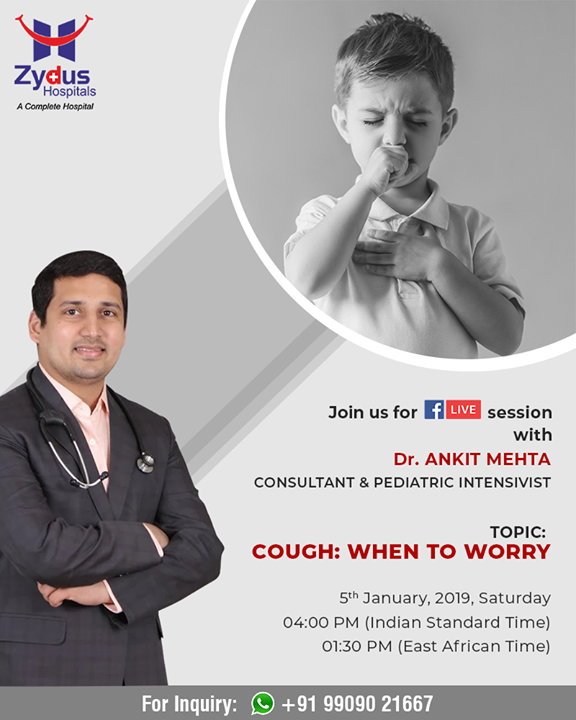 Join Us for FB Live session with Dr. Ankit Mehta
Consultant & Pediatric Intensivist who will discuss about 
