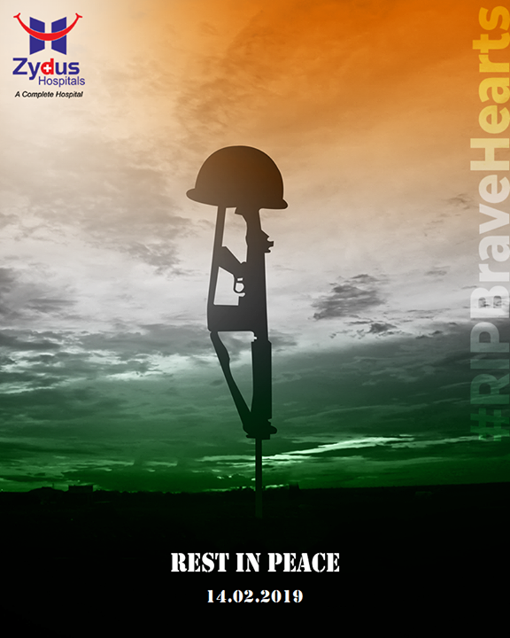 Our sincere tributes to the jawans..

#ZydusHospitals #StayHealthy #Ahmedabad #GoodHealth #RIPBraveHearts #PulwamaAttack #CRPFJawans #PulwamaTerrorAttack #CRPF #BlackDay