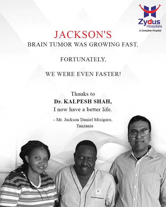 We are humbled to have catered to Mr. Jackson from Tanzania, he suffered from a brain tumor. Thanks to the blessings of god and the skills of Zydus' Neurosurgical team which gave Jackson a new life!

#ZydusHospitals #CancerCare #ExcellentCancerCare  #StayHealthy #Ahmedabad #GoodHealth #ZydusCares #ZydusNeurology #Neurosurgery