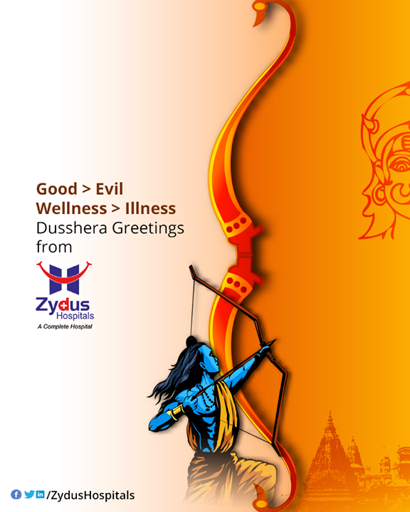 Good > Evil
Wellness > Illness

#HappyDussehra #Dussehra #Dussehra2019 #Vijayadashami #Festival
#ZydusHospitals #Ahmedabad #Gujarat