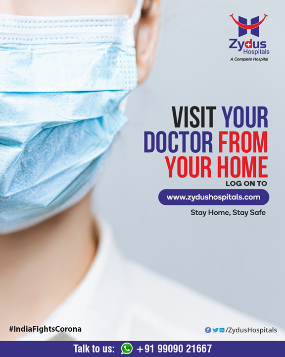 Get e-consultation right from your home. 
Visit https://www.zydushospitals.com/ and talk to ZyE for an e-consultation.
We are there for you!

#IndiaFightsCorona #COVID19 #StayHome #StaySafe #TeleHealth #TeleMedicine #TeleConsultation #ZydusHospitals #Ahmedabad
