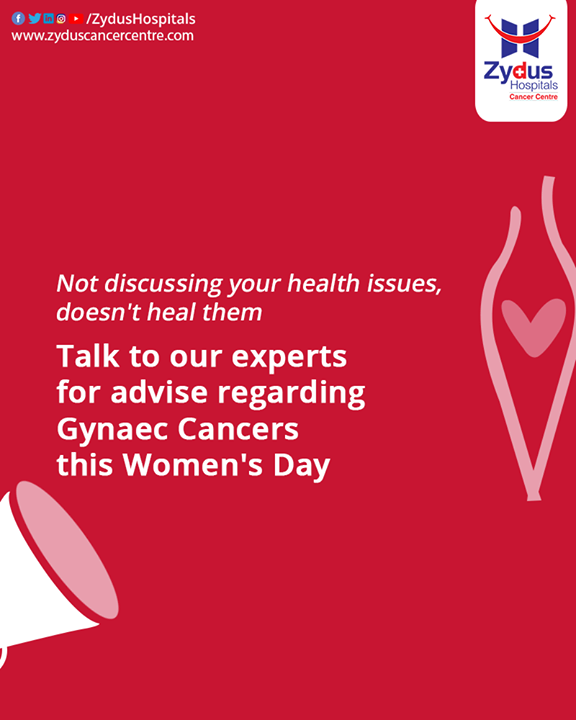 The stigma around discussing health issues has surfaced for years but this practice doesn’t benefit anybody. Health issues need to be discussed in order to get the cure and not worsen the situation. 

This Women’s Day, let’s openly discuss the Gynaec Cancers with experts and make a way towards better health.

#ZydusHospitals #WomensDay #InternationalWomensDay #GynecologicCancer #Gynec #UterineCancer #CervicalCancer #OvarianCancer #GynecDiseases #Uterus #BestHospitalinAhmedabad #Ahmedabad #GoodHealth #ZydusCancerCentre #CancerHospital