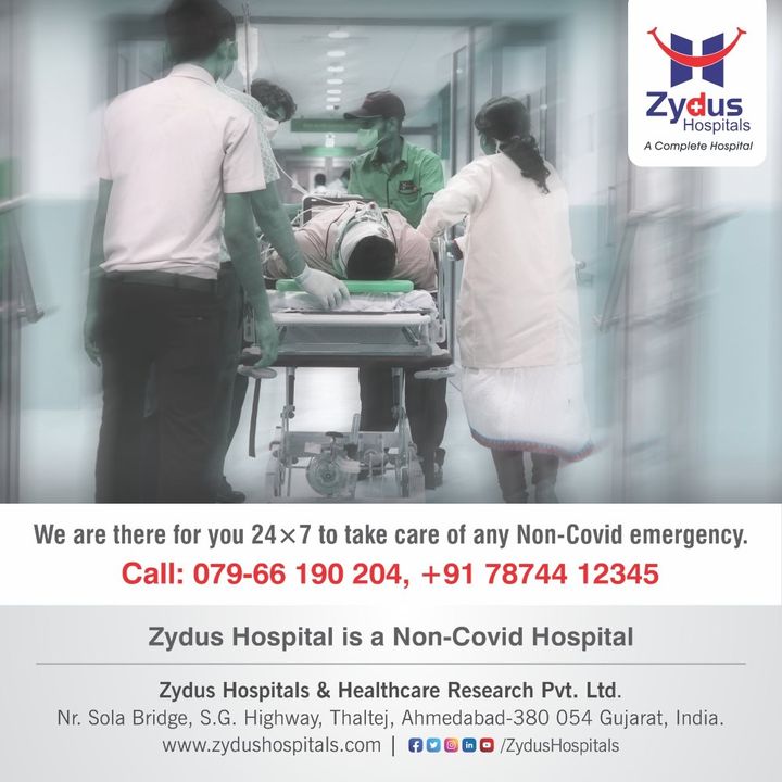 Zydus Hospitals has the most prompt 24x7 Emergency Department with super skilled doctors who will take care of your emergency needs of a checkup or a trauma or severe non-COVID illnesses.
You can connect with us for any emergency medical needs.

Call: +9179 66190 204, +91 78744 12345

#ZydusHospitals #Emergency #EmergencyDoctor #UrgentDiseases #HealthCheckup #HealthCare #StayHealthy #ZydusCare #Ahmedabad #Gujarat #BestHospitalinAhmedabad