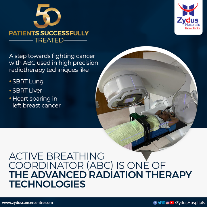 Stereotactic Body Radiation Therapy (SBRT) has emerged as an innovative treatment for various primary and metastatic cancers and the past five years have witnessed a quantum leap in its usefulness. 

By making use of the active breathing coordination, ABC stands out being the most advanced radiation therapy. 

It makes us honoured sharing that Zydus Hospitals has successfully treated 50 patients fighting with cancer by making the most of this technique.

#ZydusHospitals #ZydusCancerCentre #CancerCentre #CancerTherapy #CancerTreatment #Cancer #CancerousDiseases #CancerAwareness #CancerDoctors #StereotacticBodyRadiationTherapy #SBRT #AdvancedRadiationTherapy #ZydusFamily #BestHospitalinAhmedabad #Gujarat
