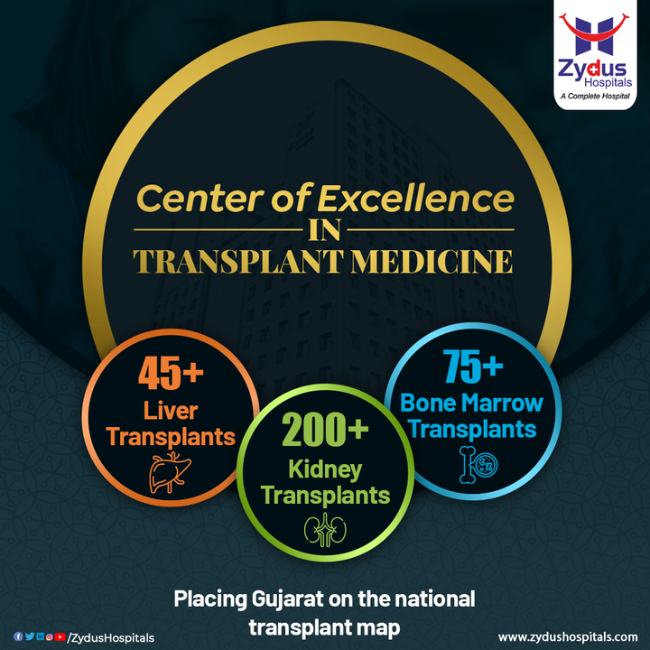 It has been an absolute honour creating a new history in the realm of organ transplantation. Zydus Hospitals has been placing Gujarat on the National Transplant Map with successful stories of various organ transplantation.

We are currently standing tall with 45+ Liver Transplants, 200+ Kidney Transplants, and 75+ Bone Marrow Transplants. 

#OrganDonation #LiverTransplants #KidneyTransplants #BoneMarrowTransplants #SaveLife #Donors #TransplantTales #ZydusFamily  #BestHospitalinAhmedabad #ZydusHospitals #Gujarat