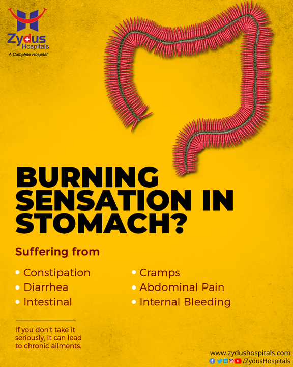 A digestive disease is one in which stomach acid or bile irritates the food pipe lining. The most common symptom of a stomach ulcer is burning, not to be ignored. You may suffer from severe chronic ailments if you do not take it seriously.

#DigestiveDisease #ChronicAcidReflux #HeartBurn #ChronicCondition #ZydusHospitals #StayHealthy #ZydusCare #BestHospitalInAhmedabad #Ahmedabad #GoodHealth