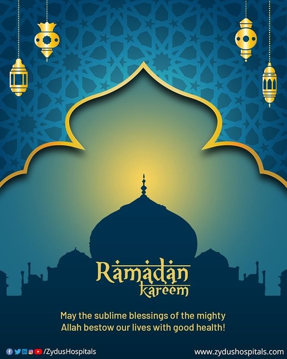 May this Ramzan bring peace, happiness and prosperity to everyone. 

#RamadanKareem #Ramzan #ZydusHospitals #ZydusCare #Ahmedabad #Gujarat #BestHospitalinAhmedabad