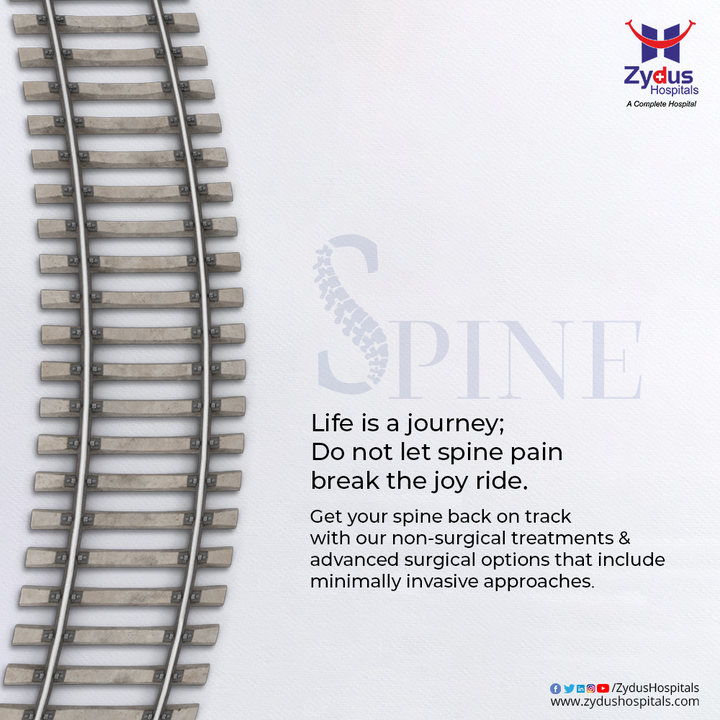 No matter how your back pain had started; it can end here at Zydus Hospitals.

Your backbone or spine comprises of 26 bone discs called vertebrae that protects the spinal cord and allows you to stand and bend. A number of problems can change the structure of the spine damaging the vertebrae and its surrounding tissues. 

The conditions can be infections, injuries, tumors, ankylosing spondylitis, scoliosis, bone changes that come with age - spinal stenosis and herniated disks, etc.

All the above mentioned conditions bring limitation to movement. Treatments differ for every spine issue but you need to get rid of the pain in every case. Get your spine back on track with varied treatment modalities under care of Spine experts.

#Spine #SpineCare #SpineSurgery #MinimallyInvasiveSurgery #SpinalDisorders #SpinalDisc #DegenerativeDisc #SlipDisc #BackPain #FasterRecovery #HealthCare #StayHealthy #ZydusCare #Ahmedabad #Gujarat #BestHospitalinAhmedabad #ZydusHospitals