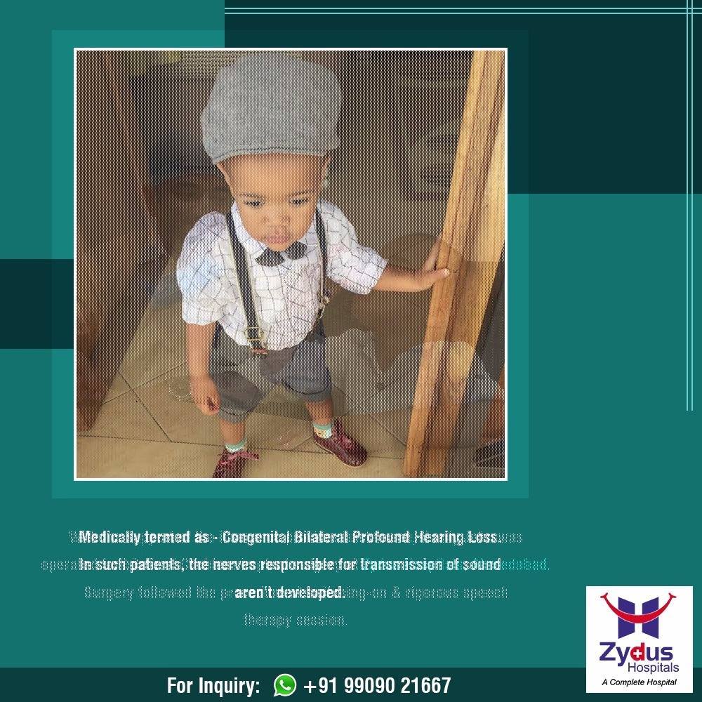 Master John Sabuni wasn't able to hear anything before his #CochlearImplantation surgery. 
He was suffering from Congenital Bilateral Profound Hearing Loss. 

#ZydusHospitals #StayHealthy #Ahmedabad #GoodHealth