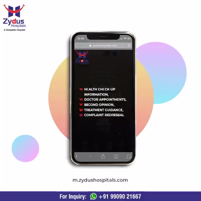 All your health needs are just a click away! Visit m.zydushospitals.com

#ZydusHospitals #StayHealthy #Ahmedabad #GoodHealth #MobileWebsite #HealthCare