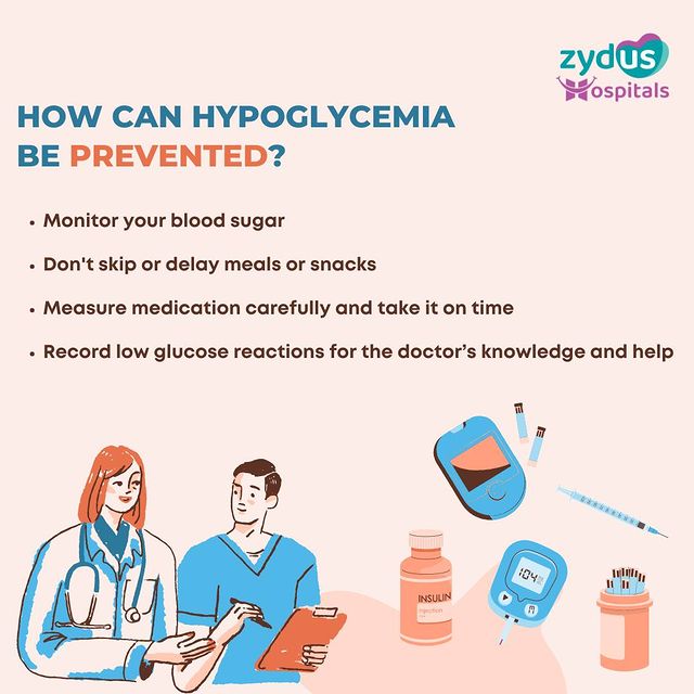 It is important to ensure that our blood sugar levels do not drop below the healthy range. Here are some ways Hypoglycemia can be prevented.

To know more, consult with our team of experts at the Zydus Diabetes Clinic: 079 6619 0300 / 0372

#Diabetes #DiabetesMellitus #DiabetesManagement #DiabetesControl #Hypoglycemia #BloodSugarLevels #HypoglycemiaPrevention #PreventiveMeasures #DiabetesAwareness #DiabetesCare #HealthCheck #HealthyLifestyle #DiabetesClinic #ZydusExperts #Healthcare #ZydusHospitals #BestHospitalsInAhmedabad #Ahmedabad #Gujarat