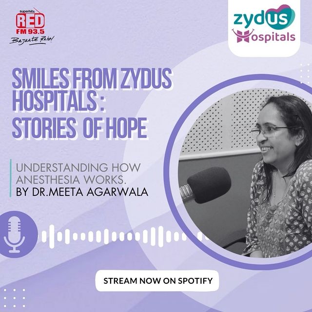 Talking to a patient, knowing their medical history, and resolving their concerns before any surgery are all equally important, says Dr. Meeta Agarwala, Sr. Consultant Anesthetist.

Listen to Dr. Meeta Agarwala on Stories of Hope on Spotify, where she talks about the evolution of anesthesia and how essential the miraculous Anesthesia is for performing complex surgeries painlessly. She also discusses anesthesia and how attentive an anesthetist must be to minor details during surgery.

#DrMeetaAgarwala #SeniorConsultantAnesthetist #MedicalExpertise #AnesthesiaEvolution #PainlessSurgeries #MedicalMiracles #AnesthesiaSpecialist #ComplexSurgeries #MedicalHistory #HealthcareInsights #MedicalConcerns #StoriesOfHope #SpotifyPodcast #HealthcareEducation #HealthcareAwareness #MedicalAdvancements #HealthcareInnovation #MedicalSpecialists #AttentiveAnesthetist #MedicalAttentionToDetail #HealthcareExcellence #ZydusHealthcare #LeadingMedicalCare #HealthcareExpertise #MedicalInsights #ZydusPride #HealthcareCommunity