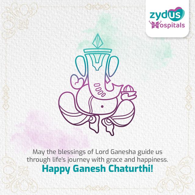 As we celebrate Ganesh Chaturthi, may Lord Ganesha's wisdom inspire us to craft a healthier tomorrow.

#GaneshChaturthi #LordGanesha #HealthAndHappiness #ZydusHospitals #HealthcareExpertise #HealthierTomorrow #ObstacleRemoval #HealthAndWellness #GaneshBlessings #ZydusCare #MedicalExcellence #HealthcareWisdom #GaneshaFestival #HealthcareTransformation #ZydusHealth