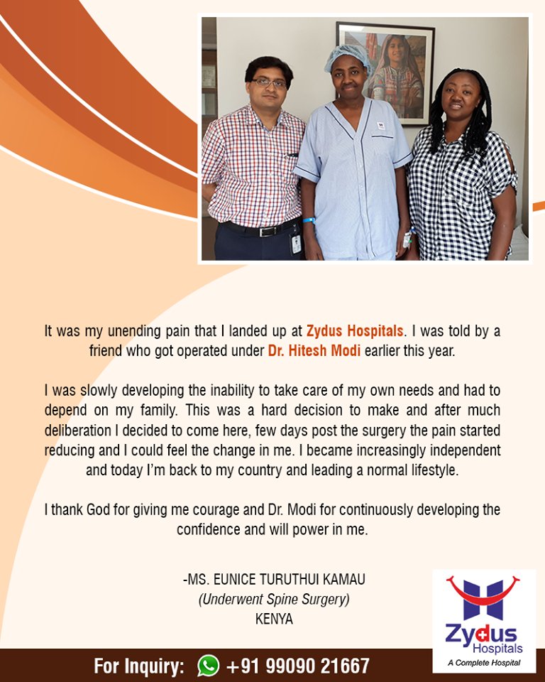We believe in spreading smiles of Good Health!
#ZydusHospitals #StayHealthy #Ahmedabad #GoodHealth #PatientTestimonials #Testimonials https://t.co/e21SN0pIB2