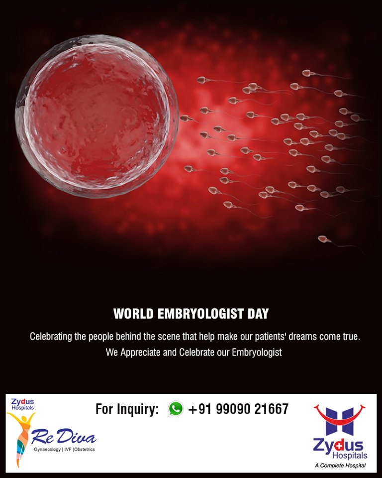Celebrating the people behind the scene that help make our patients' dreams come true. We Appreciate and Celebrate our Embryologists! 

#WorldEmbryologistDay #ZydusHospitals #StayHealthy #Ahmedabad #GoodHealth https://t.co/Zw0WVWNnue
