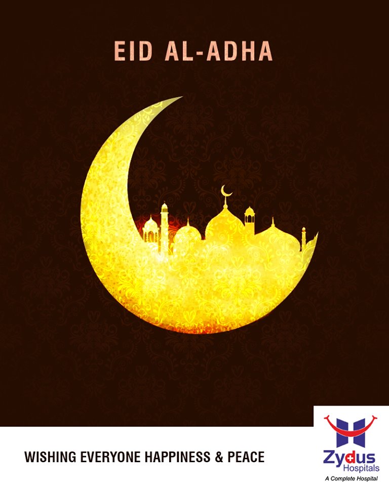 Here's wishing everyone happiness & peace this #EidAlAdha! 
#ZydusHospitals #StayHealthy #Ahmedabad #GoodHealthGujarat https://t.co/CyuBc3IEW3