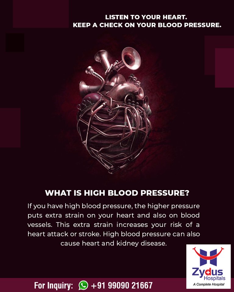 It is advisable to keep a regular check on your blood pressure levels.

#ZydusHospitals #StayHealthy #Ahmedabad #GoodHealth https://t.co/B33zjo4HVX
