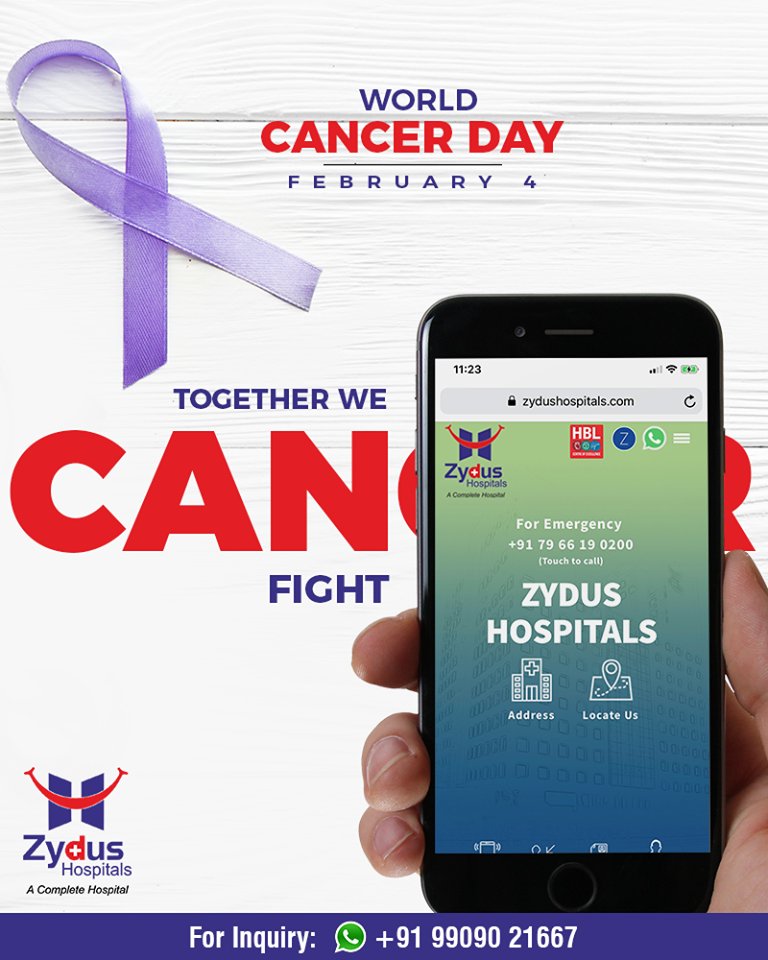 Together we CAN fight CANcer! 

#WorldCancerDay #CancerDay #ZydusHospitals #StayHealthy #Ahmedabad #GoodHealth https://t.co/NjaNtcgJOP