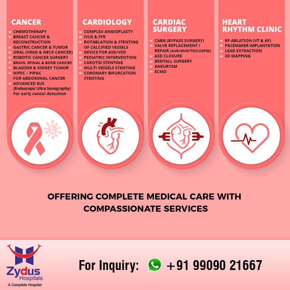 Zydus Hospitals aims at offering complete medical care with compassionate services!

#ZydusHospitals #Ahmedabad #GoodHealth #WeCare https://t.co/VeyWEX6lmx