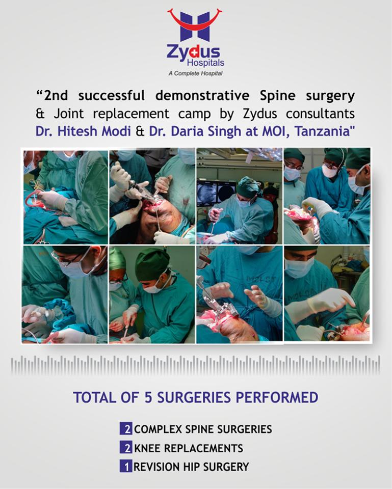 Spine Surgery by Dr. Hitesh Modi and Joint Replacement by Dr. Daria Singh at MOI, #Tanzania!
#ZydusHospitals #Ahmedabad #SpineSurgery #TrueAlign #JointReplacement https://t.co/lRGtPUwSEr