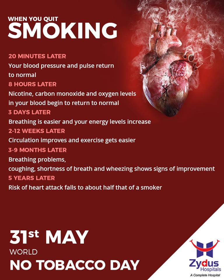 Quit smoking today.
ReadMore:https://t.co/wiLHOw2XRf
#WorldNoTobaccoDay #SayNoToTobacco #NoTobaccoDay #ZydusHospitals #StayHealthy #Ahmedabad #GoodHealth #Quitsmoking #smokingkills 
ज़िन्दगी यूँ धुएं में ना उड़ाएं - होश में आएं 
धूम्रपान आज से ही छोड़ें https://t.co/vzvvqT3Wd1