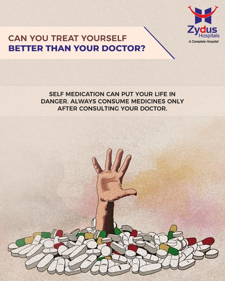 Self-medication can put your life in danger. Always consume medicines only after consulting your doctor.

#SelfMedication #ZydusHospitals #StayHealthy #Ahmedabad #GoodHealth https://t.co/dq6QnJivLZ
