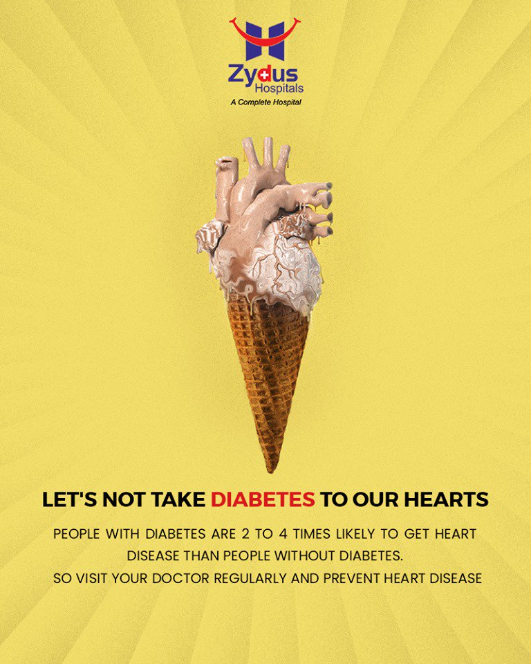 Did you know, Diabetes makes you more prone to heart disease!
ReadMore: https://t.co/sqlYxKTDJx

#DidYouKnow #Diabetes #HeartCare #HeartDisease #GoodHeartCare #ZydusHospitals #StayHealthy #Ahmedabad #GoodHealth #ZydusCares https://t.co/tM9zSSKCq7
