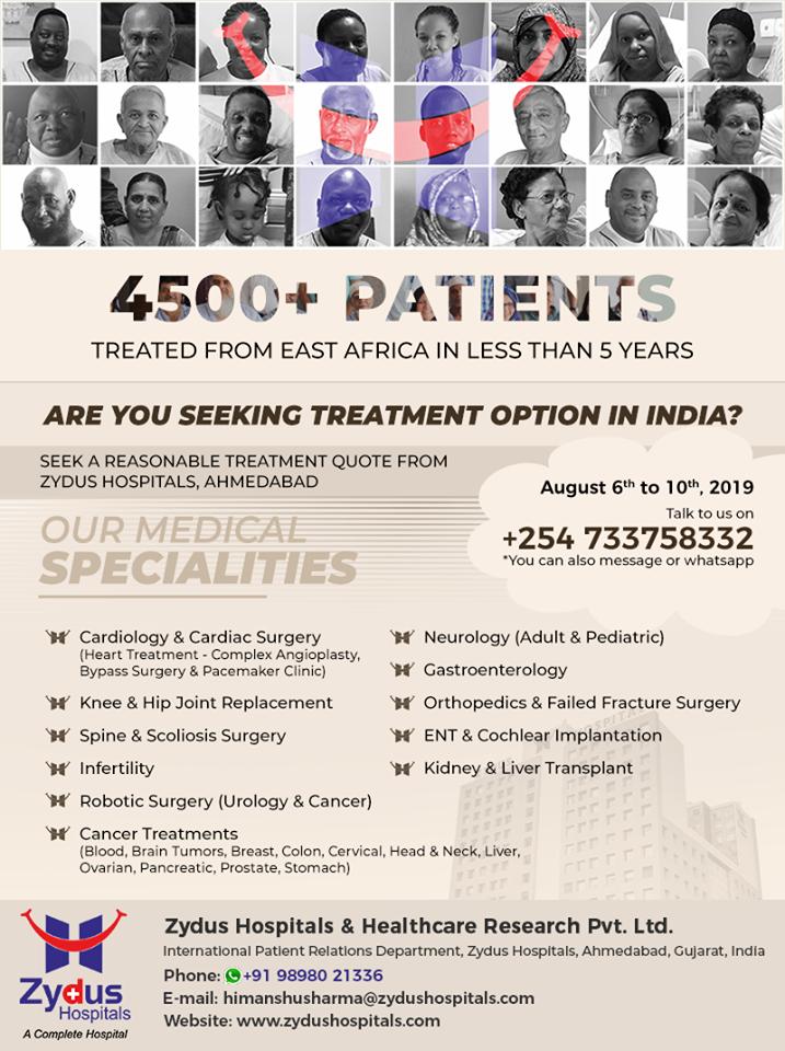 Seeking an opinion for treatment in India, you can fix a personal appointment.

#FreeSecondOpinion #TreatmentInIndia #StayHealthy #ZydusCare #ZydusHospitals #Ahmedabad #Gujarat https://t.co/KXq11HSRQw