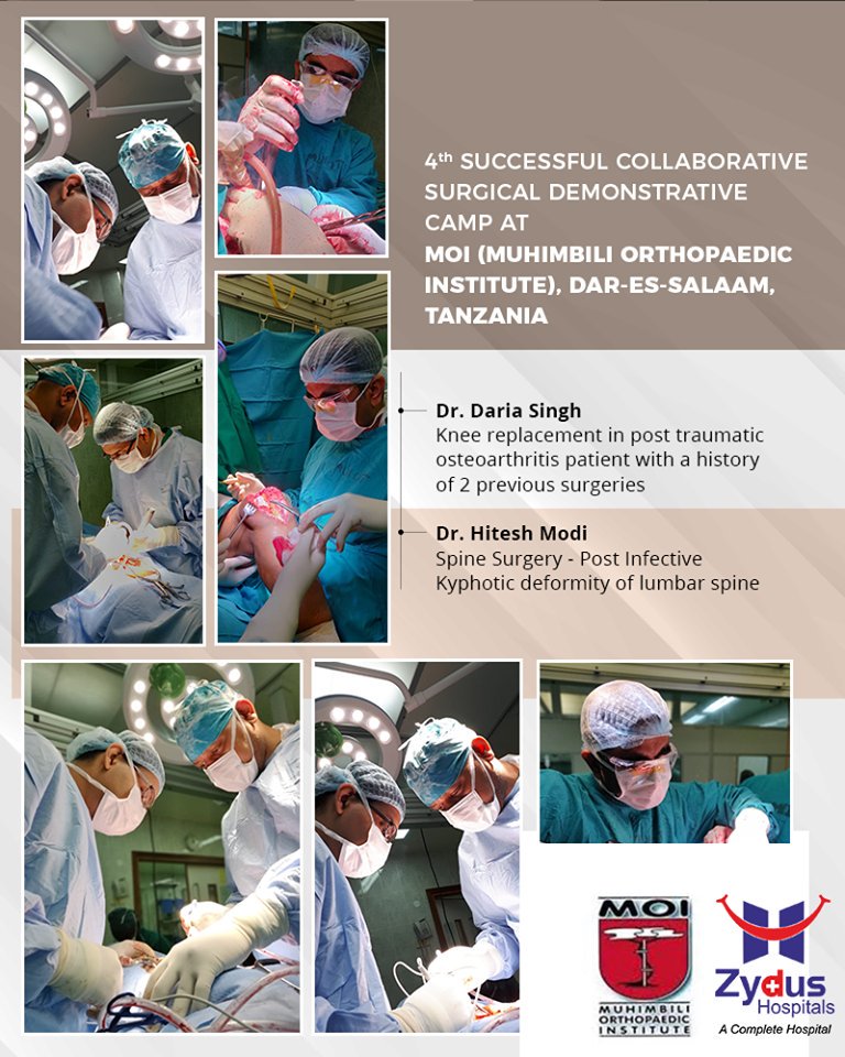 4th successful collaborative #SurgicalDemonstrativeCamp at MOI (Muhimbili Orthopaedic Institute), Dar-es-Salaam, Tanzania

Heartfelt thanks to MOI & people of #Tanzania for trusting us.

#ZydusHospitals #StayHealthy #Ahmedabad #GoodHealth https://t.co/8nt4GTUCC6