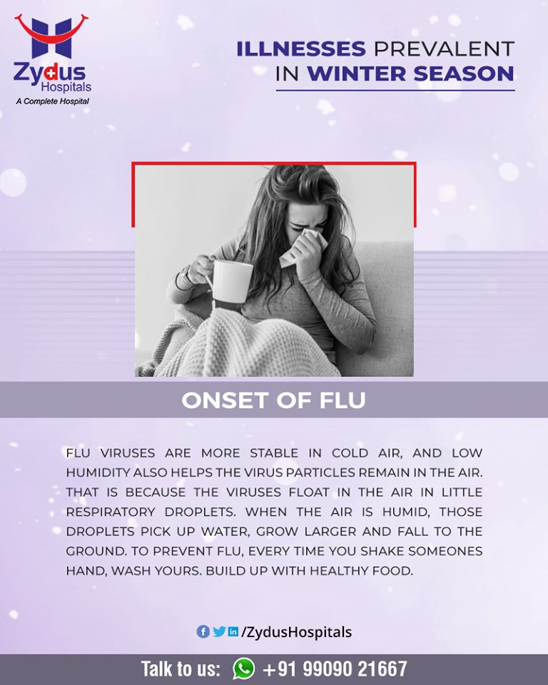 Flu is a respiratory illness that a virus causes. It is highly contagious and can be life-threatening for some people.

#Flu #Virus #contagious #Winter #ZydusHospitals #HealthCare #ZydusCare #Ahmedabad https://t.co/Rnum9Rybpb
